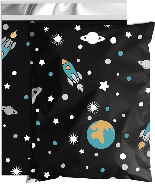 Planets Poly Mailer 10x13 Inch 25 Pcs, Waterproof Shipping Bags for Clothing, Tear-Resistant Mailier Bags, Strong Mailing Bags with Self-Seal