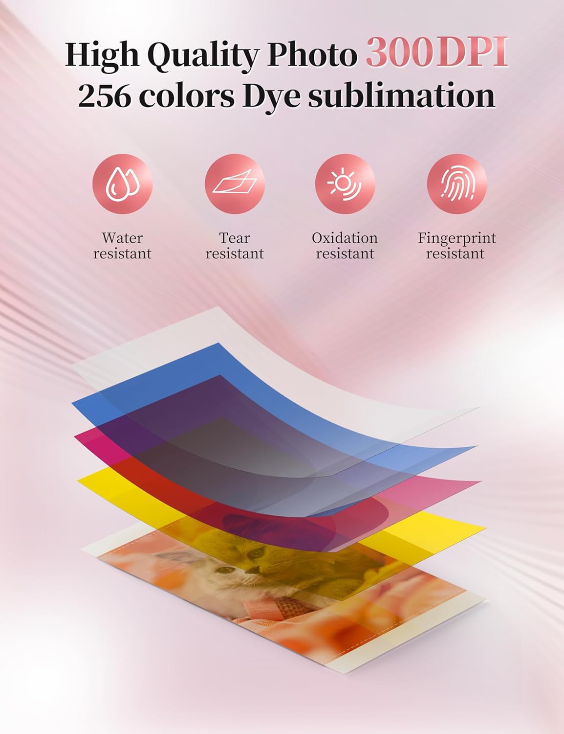 HPRT Photo Printer 4x6&Bluetooth Speaker,+20 Sheets and 1ribbon,Portable Instant Picture Printer for iPhone, Android, Thermal Dye-Sublimation, AR Video Printing,Wi-Fi Wireless Photo Printers