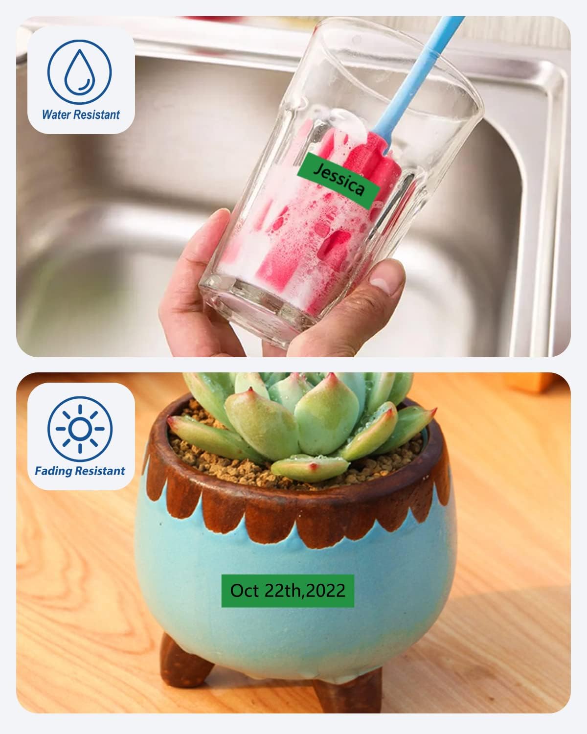 3-Pack Tze Tz Tape 12mm 0.47 Laminated Green TZe-731 TZe731 Label Tape Compatible for Brother P Touch Label Maker Tape for PT D200 D210 D220 D400 Cube, Black on Green, 1/2 Inch x 26.2 Feet