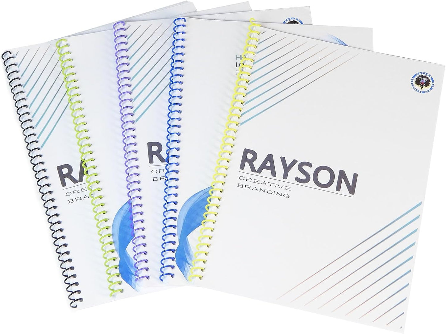 Rayson 5/8" Plastic Coil Binding Spines, 15.9mm Multicolored Spiral Binding Coil 140 Sheet Capacity, 4:1 Pitch - 100/Box for Business and Educational Purposes