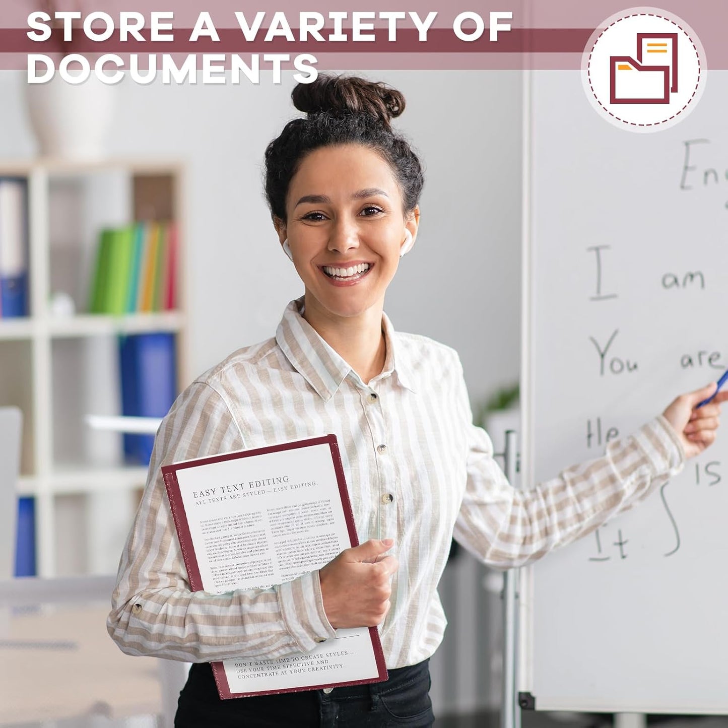 Henoyso 72 Pcs Plastic Take Home Folders with 2 Pockets Parent Teacher Classroom Communication Homework Folder for Students Parent Teacher Connect (Dark Red)