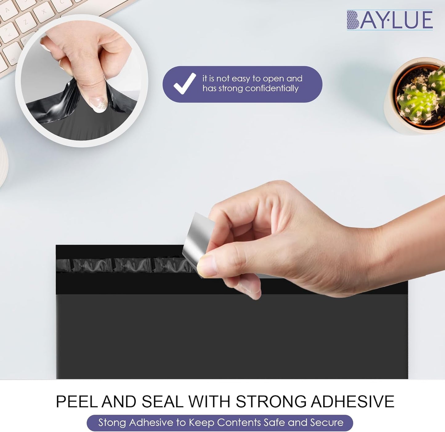 Black Poly Mailers 9x12 Inch | Strong Adhesive Self-Seal mailer Bags | Tamper, Tear, Water Resistant Shipping Envelopes | Thick Strong Material Polymailer Bags Clothing Bag | 1000 Pack Bulk