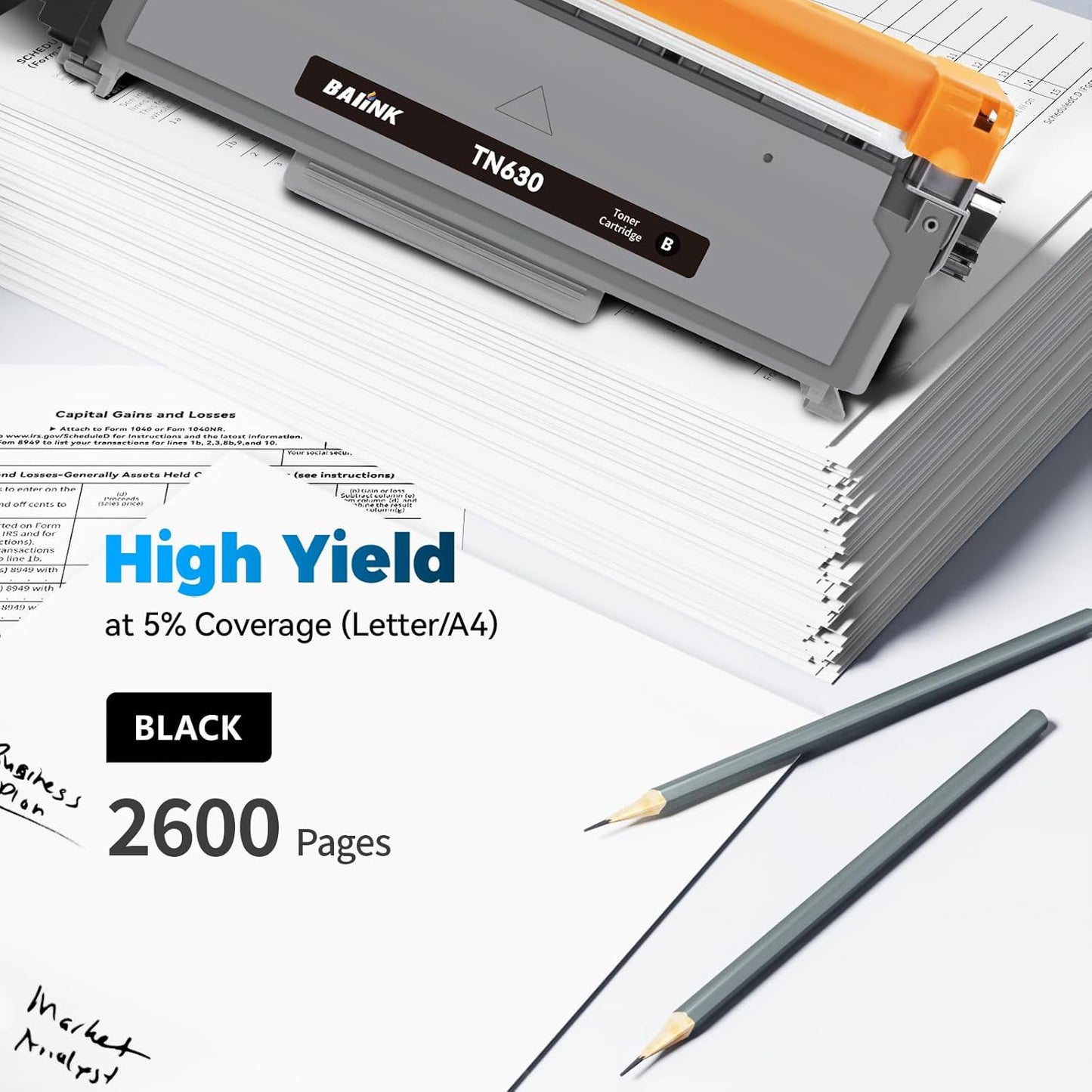 Compatible TN450 TN420 Toner Cartridge Replacement for Brother TN450 TN-450 TN420 TN-420 Compatible with HL-2270DW HL-2280DW HL-2230 MFC-7360N MFC-7860DW DCP-7065DN Intellifax 2840 2940 Printer