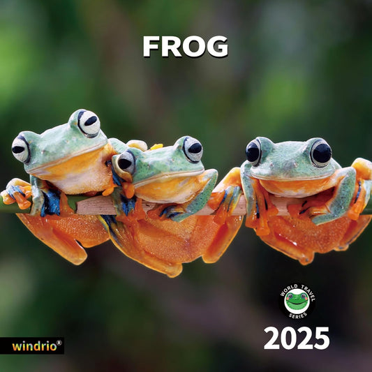 2025 Wall Calendar,Calendar 2025, January 2025 - December 2025, Wall Calendar Frog, 12" x 24" Opened,Full Page Months Thick & Sturdy Paper for Calendar Organizing & Planning