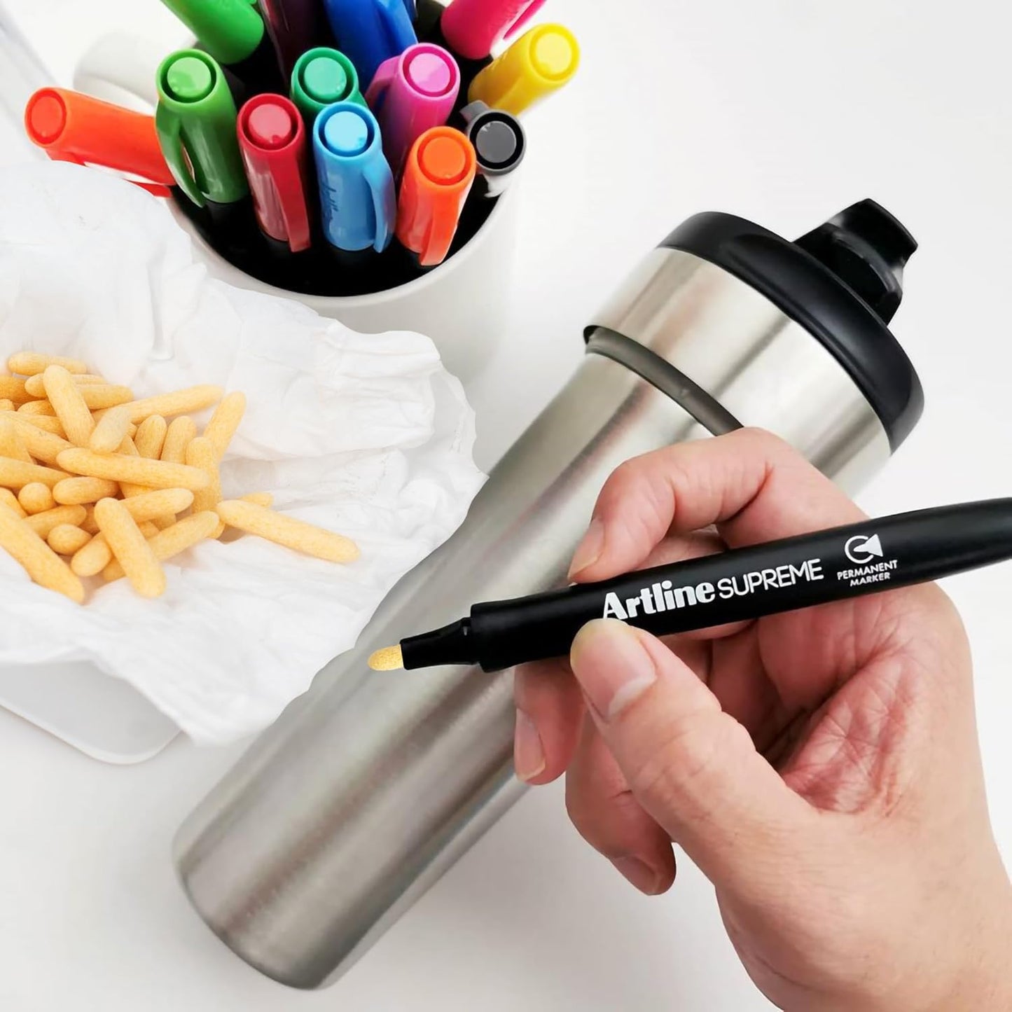 Spare Replacement Nib Tips for Paint Markers Perfect for 10 Kinds of Paint Markers Painting Pens Permanent Marker Pen Like Original, Easy to Change Nibs - 20pcs 22.5x4.45mm