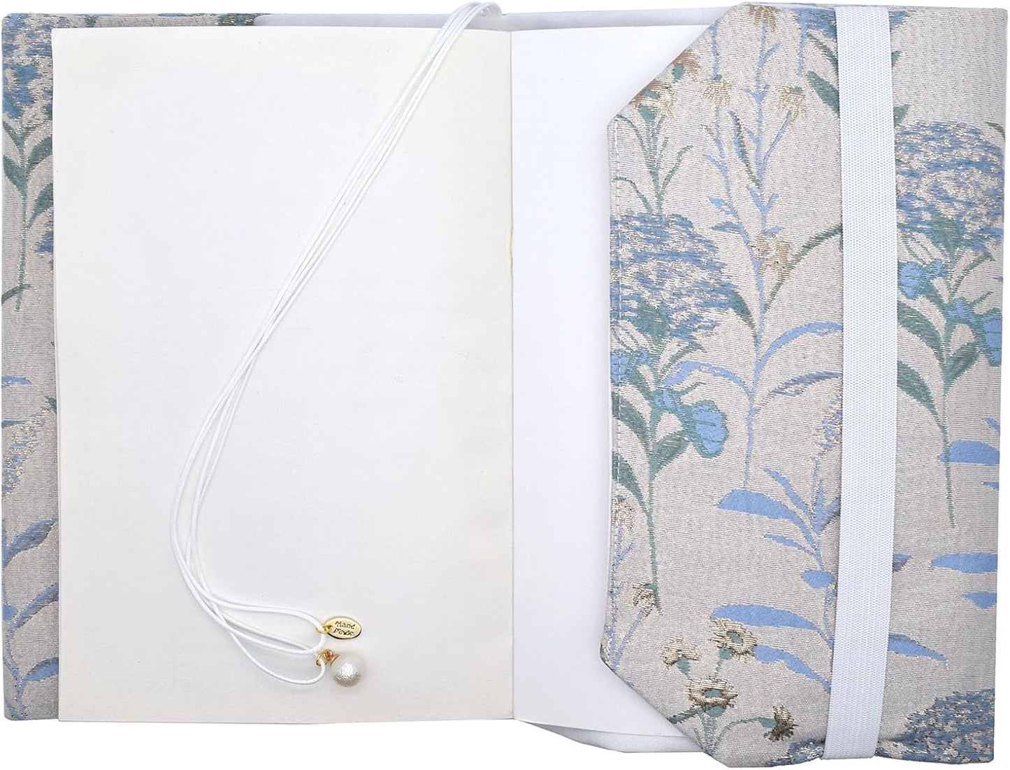 BLBMH A5 Book Covers for Paperbacks Book Cover Fit for 5.5x8.3 inch Adjustable Book Sleeve Cover for A5 Diary Books Fabric Softcover Protector for Notebook - Dandelions Blue