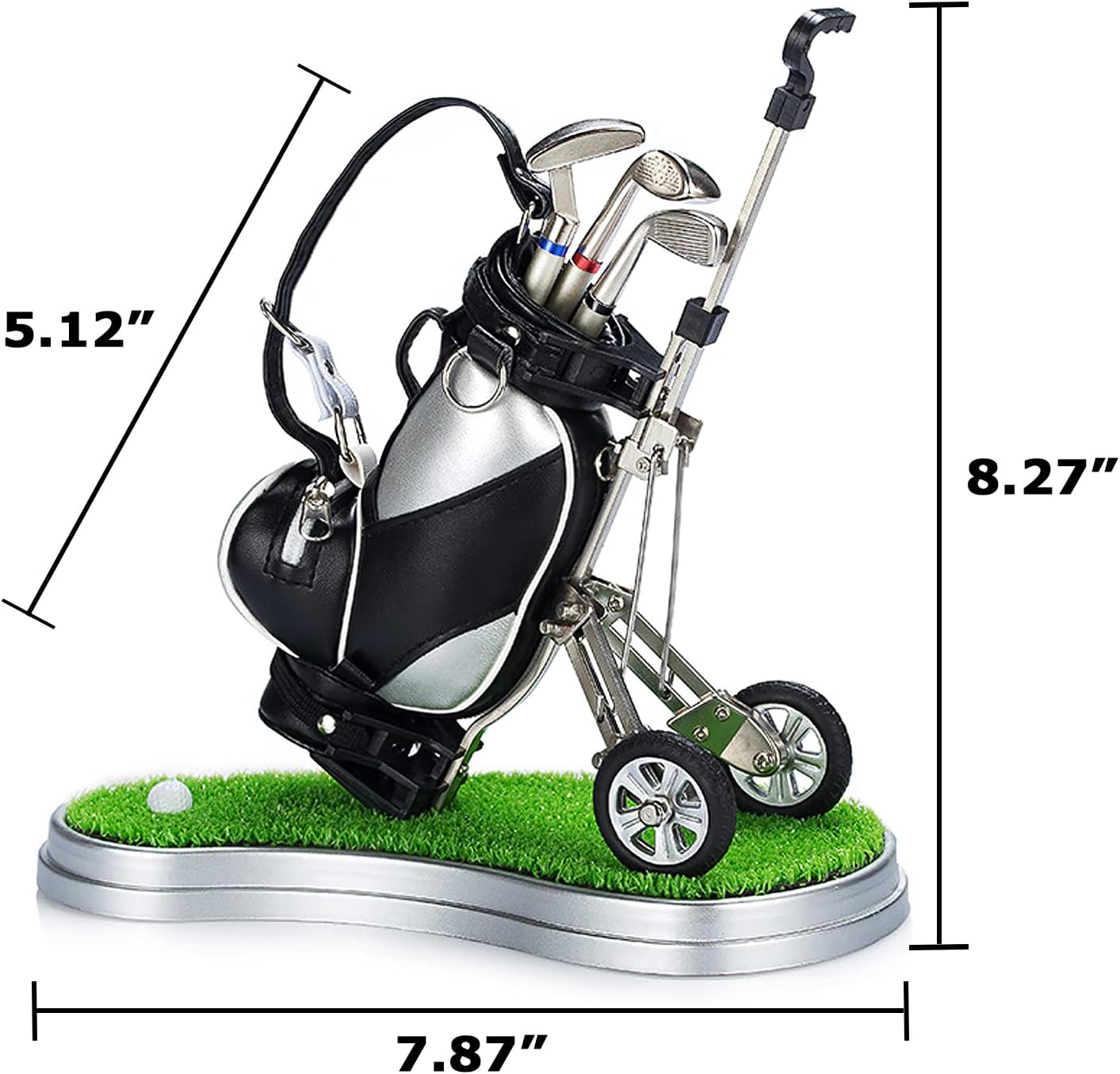 Gifts for Men, Golf Pen Holder Desk Accessories for Men Women Golfers, Birthday Graduation Gifts for Him Her, Dad Gifts for Dad Husband from Daughter Son Wife, Funny Home Office Decor Gadgets for Boss