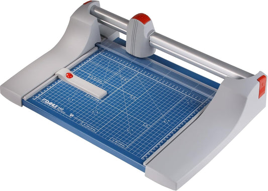 Dahle 440 Premium Rotary Trimmer, 14" Cut Length, 30 Sheet Capacity, Self-Sharpening, Automatic Clamp, German Engineered Paper Cutter