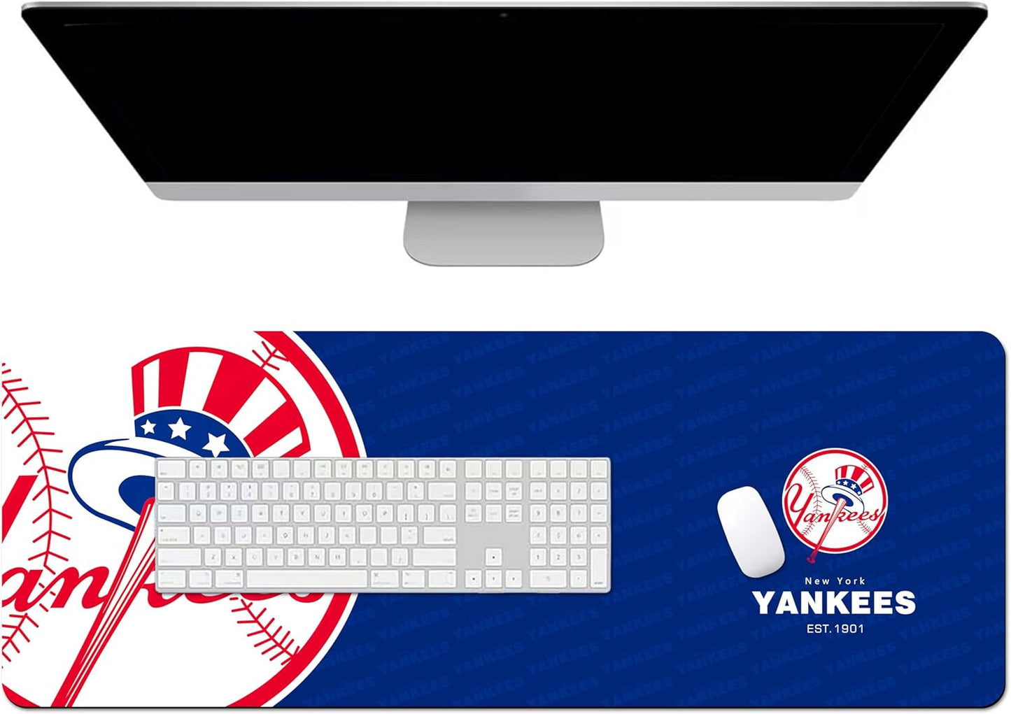 Large Gaming Mouse Pad Desk Mat Cute Desk Decor Mouse Pad, Metallic Luxury Large Gaming Mousepad eyboard Mat Computer Desk Pad for Work Office Home