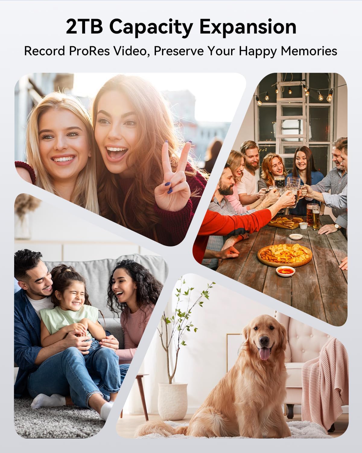 Yottamaster 2TB Magnetic External SSD, Up to 2000MB/s USB 3.2 Gen 2x2 Portable Solid State Drive, Supports 4K ProRes HDR Compatible with iPhone 16/15 Pro Max, Smartphone, Tablet, Laptop