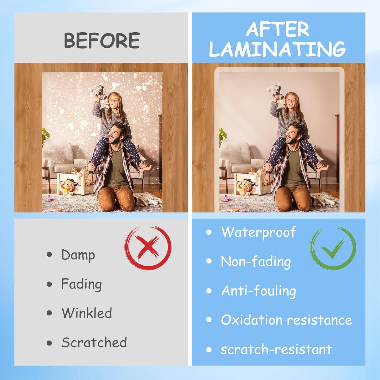 [3mil 100 Pack] InpourPack Laminating Pouches, 3 Mil Clear Thermal Laminating Pouches 9 x 11.5 Inch Laminating Sheets for Laminator, Holds 8.5 x 11 Inch Sheets