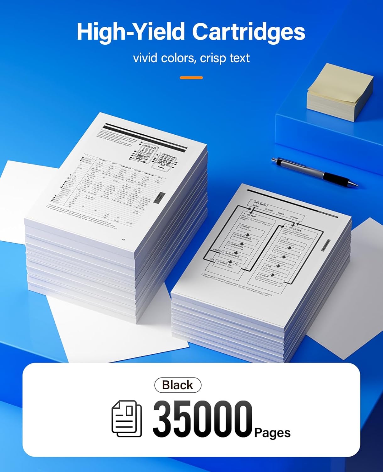 106R01294 Phaser 5550 Black High Capacity Toner Cartridge 2-Pack with chip Replacement for Xerox 106R01294 Toner Cartridges Compatible with Xerox Phaser 5550 Series Laser Printer Ink All-in-One Copier