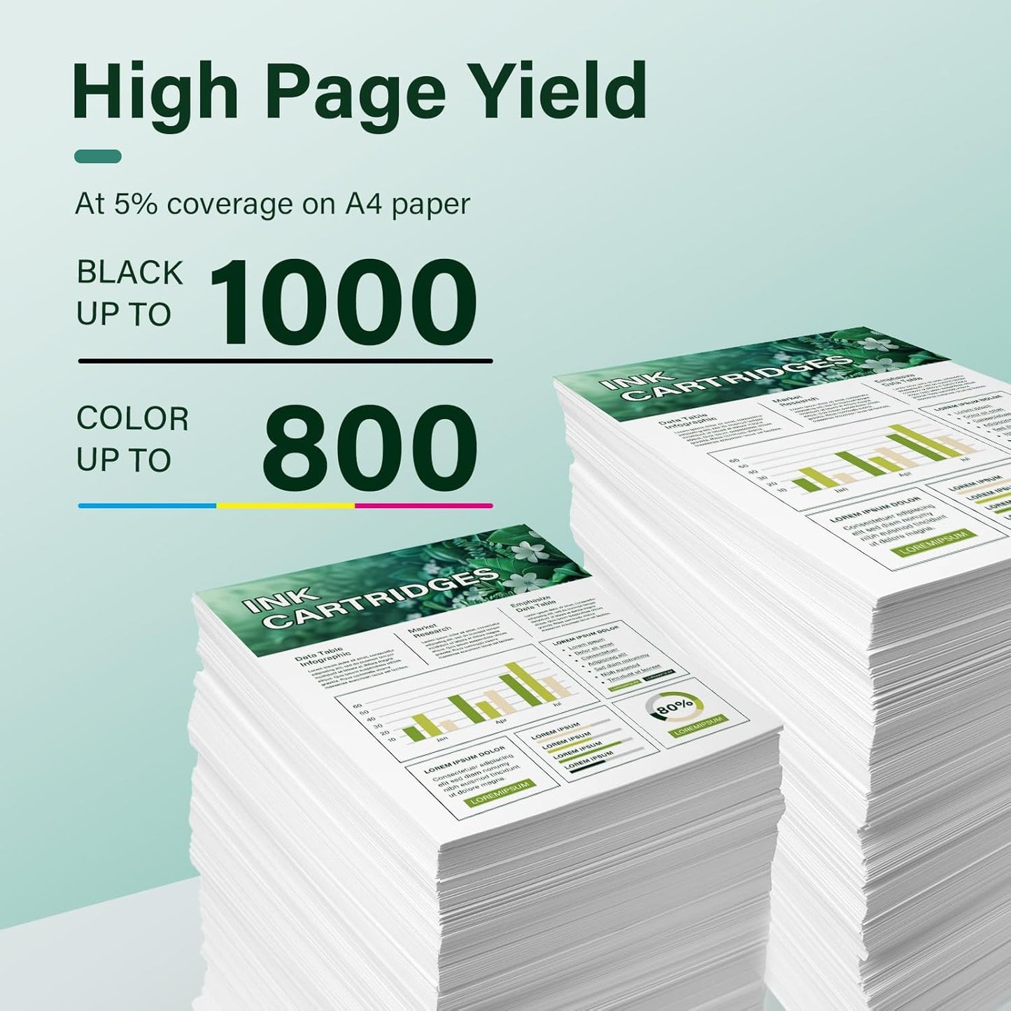 923XL 923 8130e Ink Cartridges Combo Pack: Replacement for HP 923e 923XL 923 Ink Cartridges for HP Printers OfficeJet Pro 8130e 8135e 8138e 8139e 9130 8122e 8120 8124e 8125e 8132e Printer