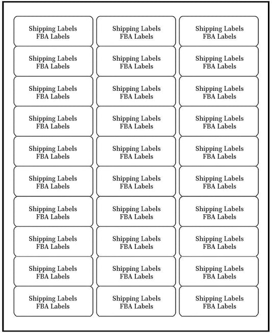 30 UP Address Labels for Inkjet Printers 1" x 2-5/8", Pack of 4500 Labels
