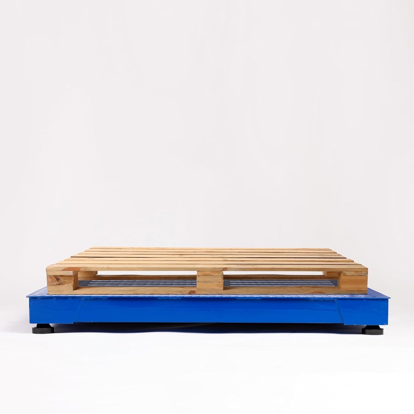 PEC Tools FS Series Professional Grade Steel Floor Scale - Heavy-Duty Pallet Scale and Shipping Scale for Industrial Use - Weighing Scale for Packages Up to 1000x0.1lb - 24x24