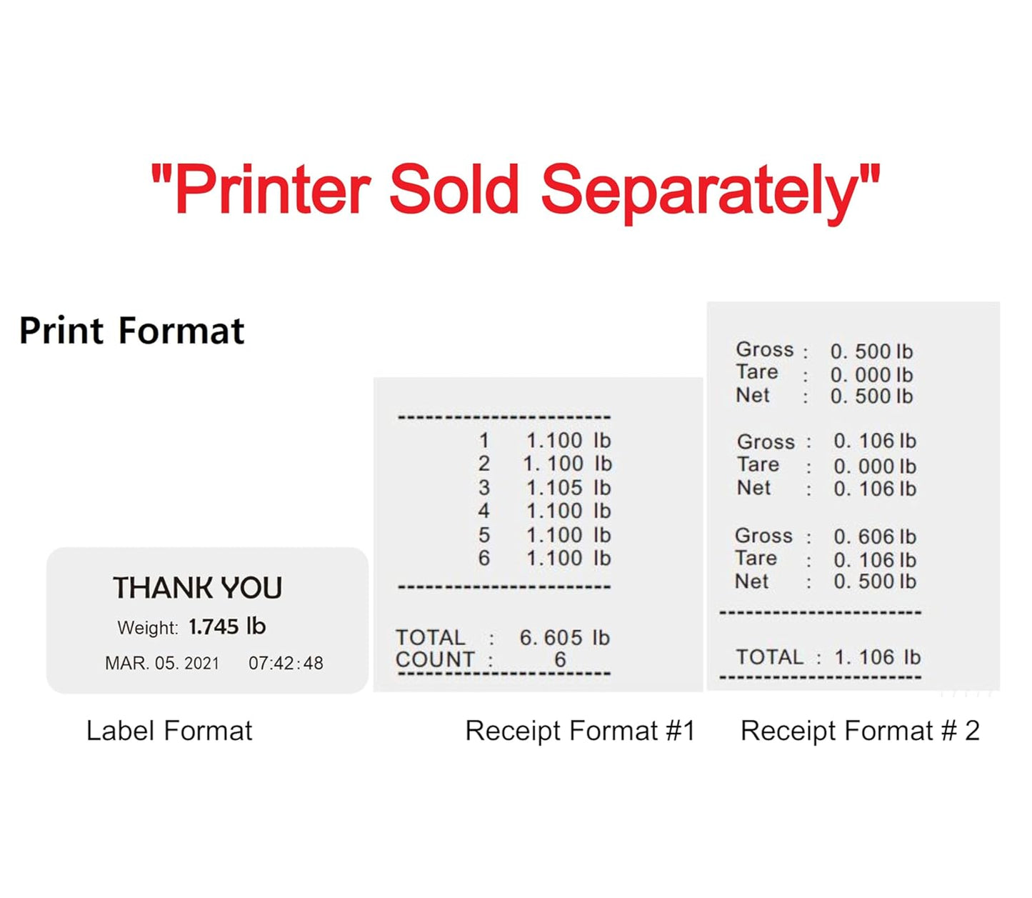 VisionTechShop TBWS-500 Washdown Stainless Steel Bench Scale, Lb/Kg/Oz Switchable, 500lb Capacity, 0.1lb Readability, NTEP Legal for Trade