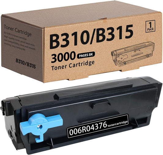 B315 B310 B305 Black Toner Cartridge (with Chips) Compatible for Xerox 006R04376 for Xerox B305 B310 B315 Laser Printer (1BK, 1-Pack)