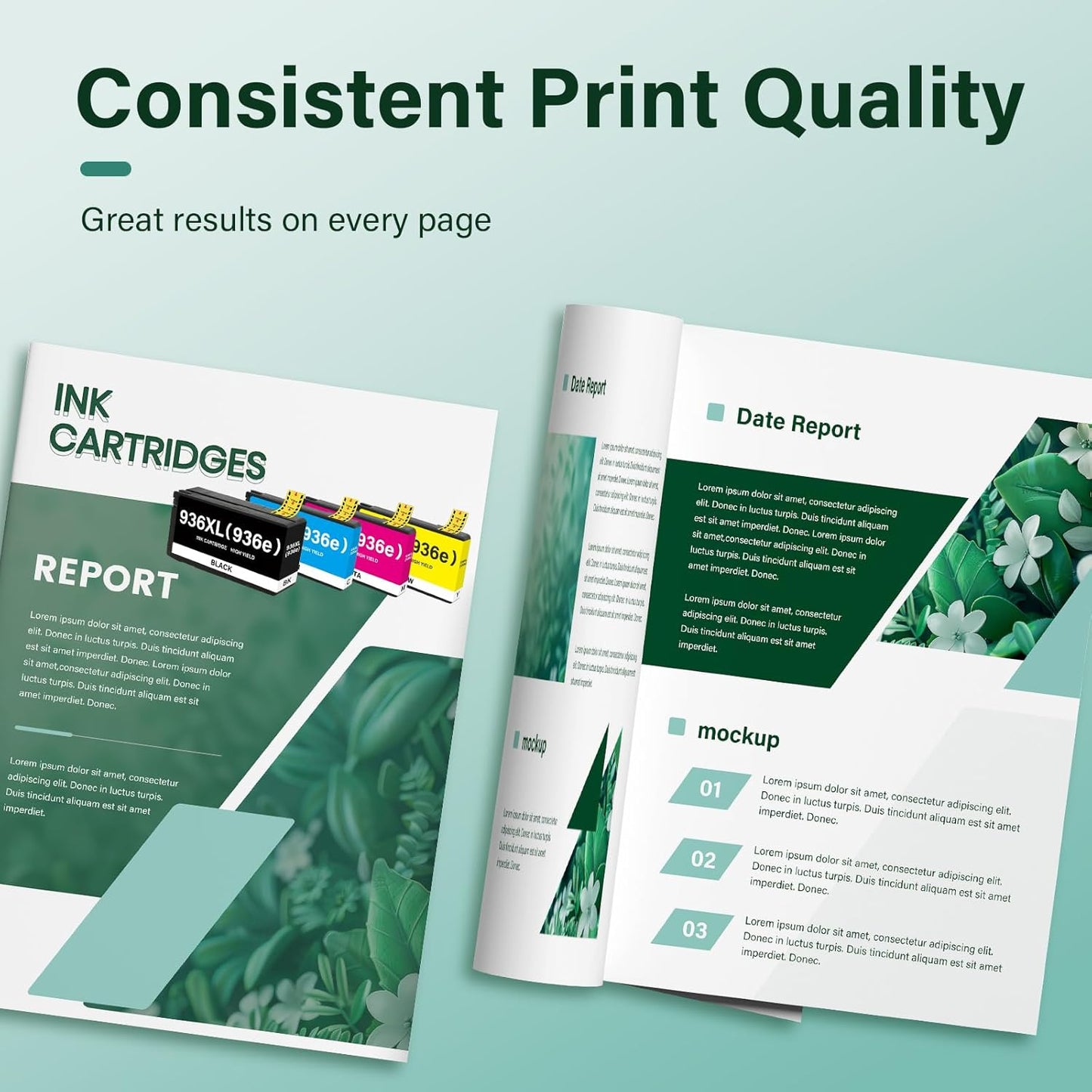 936XL 936 Ink Cartridges Combo Pack: Replacement for HP Ink 936XL Black and 936 Color Combo Pack for HP OfficeJet Pro 9120e Series 9125e 9122e 9128e 9110b 9120b 9130b 9130e 9135e 9730e Printer