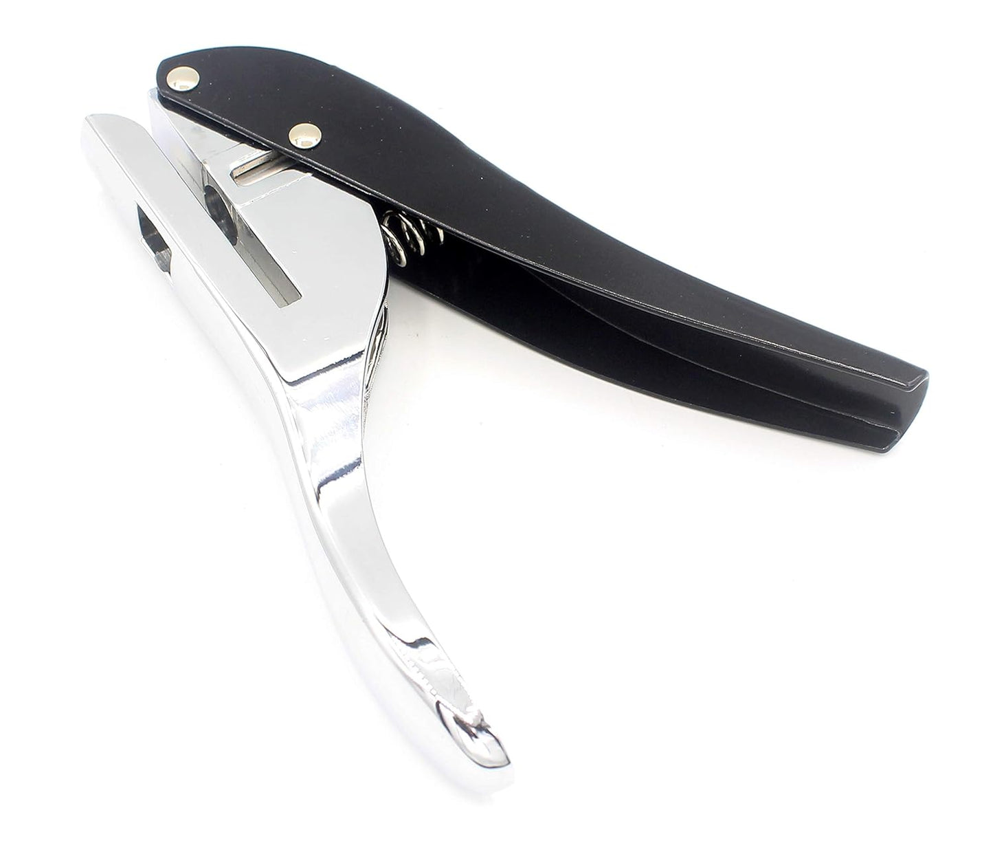 Metal Silver Hand-held 2/5 inch 10mm Round Heavy Duty Single Circle Hole Punch for ID Cards PVC Cards Badge Photos