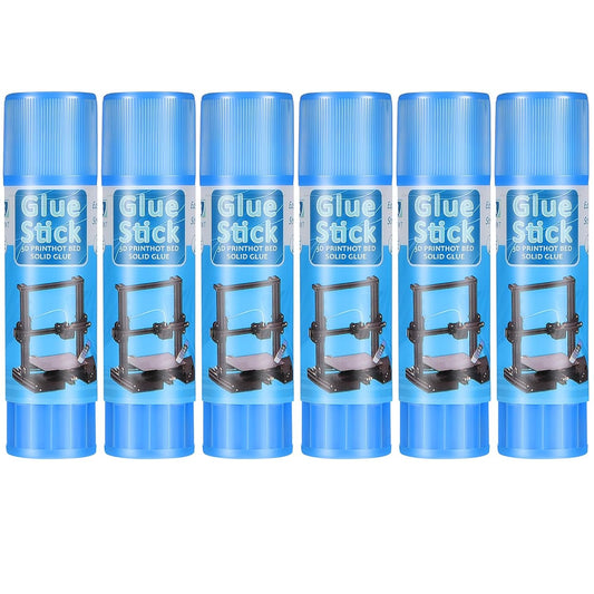 Outus 6 Pack 3D Printer Glue Sticks for Hot Bed PVP 3D Printer Adhesive Solid Glue Sticks for Hot Bed Removing Printing Models