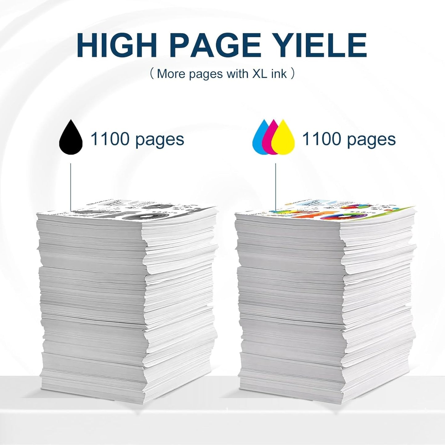 822XL Ink Cartridges Combo Pack Remanufactured Replacement for Epson 822XL Ink Cartridges 822XL Work for Epson WF-3820 WF-4820 WF-4830 WF-4833 WF-3823 WF-4834 Printer (4 Pack)