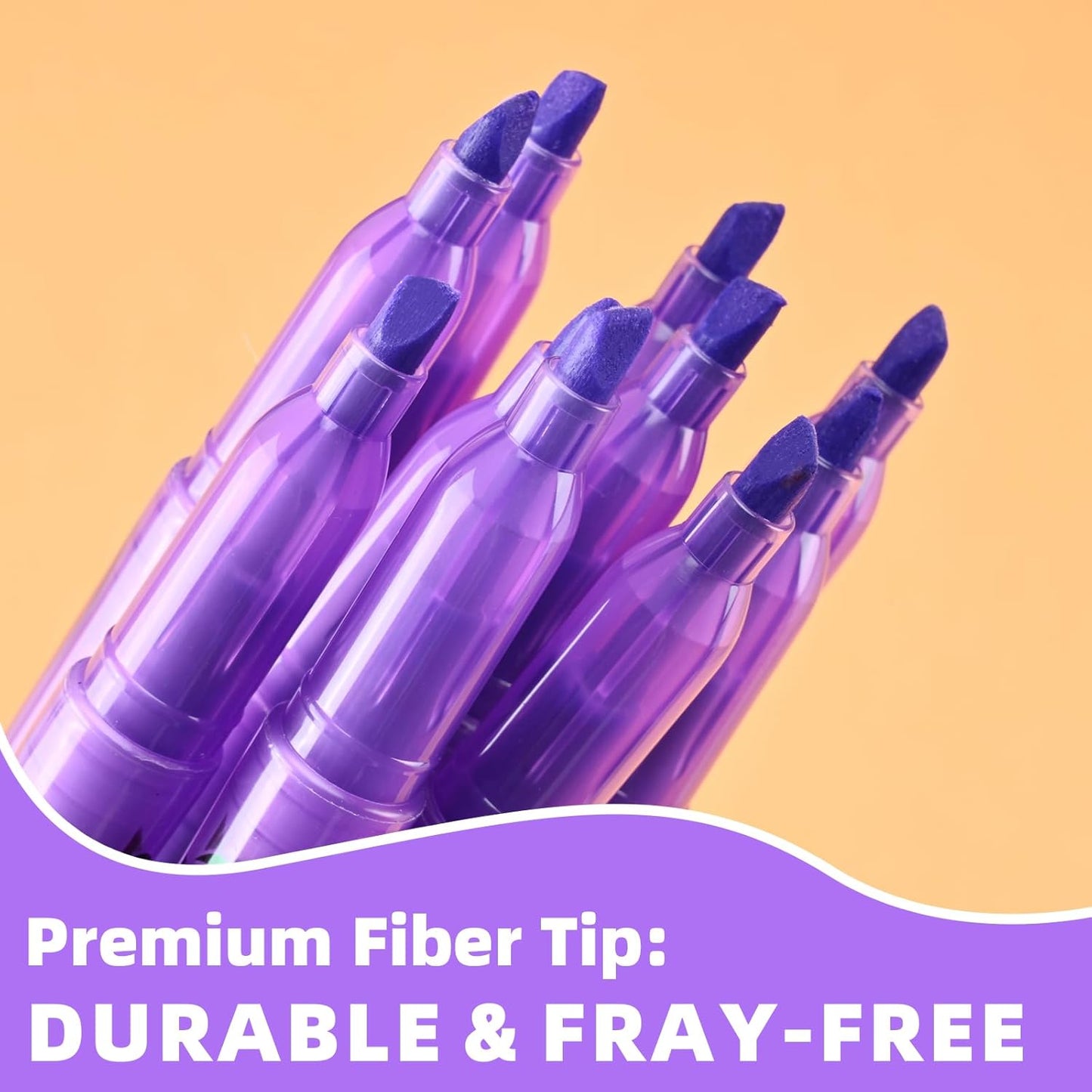 Purple Highlighters, 36 Pack, Chisel Tip Highlighter Pack, Quickly Drying, Perfect for Students Kids Adults Classroom, Office, School Supplies