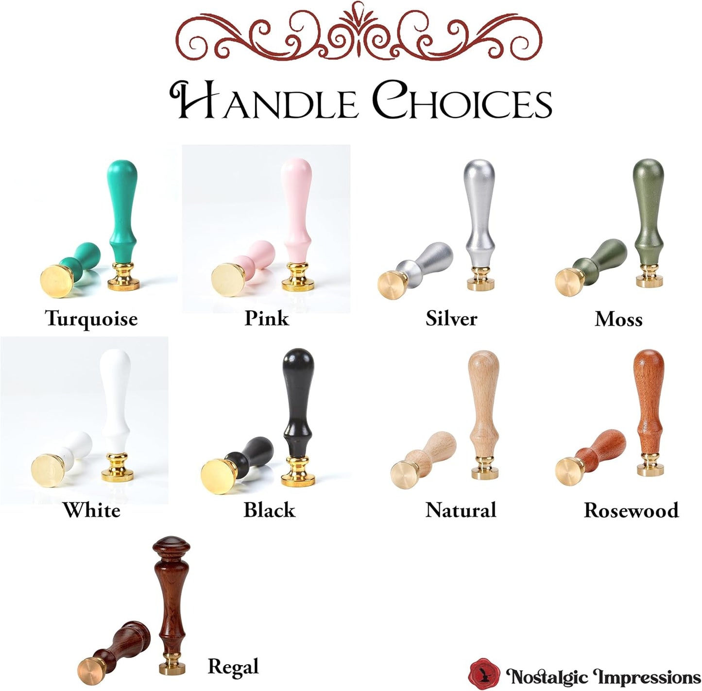 Custom Wax Seal Stamp Kit with Your Monogram & Name-Multiple Font Options-USA Handcrafted