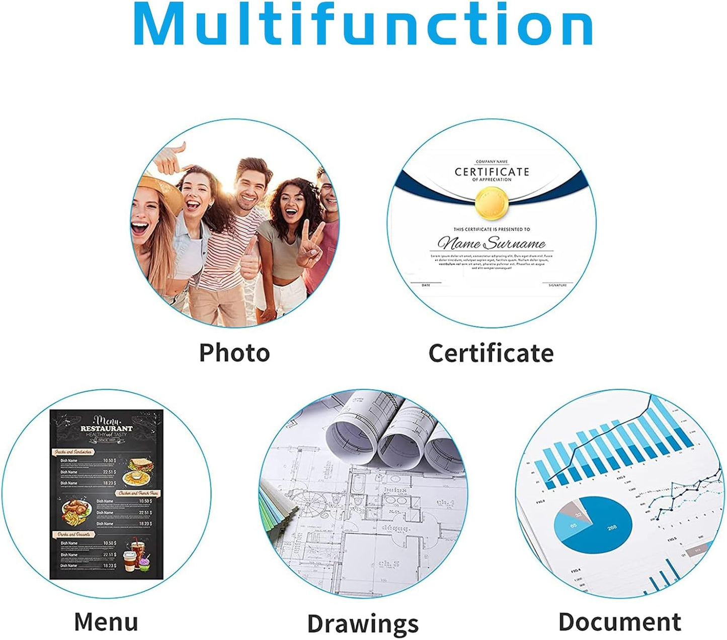 RyhamPaper Thermal Laminating Pouches, Laminating Sheets 8.9 x 11.4-Inches/Letter Size/5 mil, 100 Pack Laminator Sheets for Sealed Document, Cards, Clear Laminated Finish, Round Corner, Waterproof