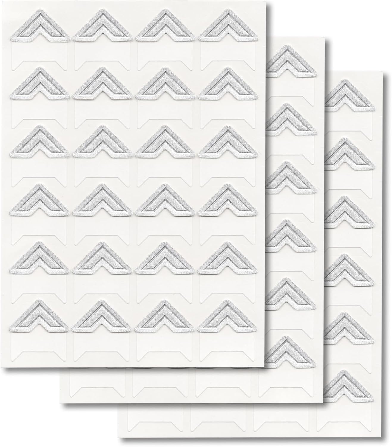 GOONAVI 10 Sheets 240 Pcs Shiny Silver Acid-Free Photo Corners Mounting Self Adhesive for DIY Photo Album Journal
