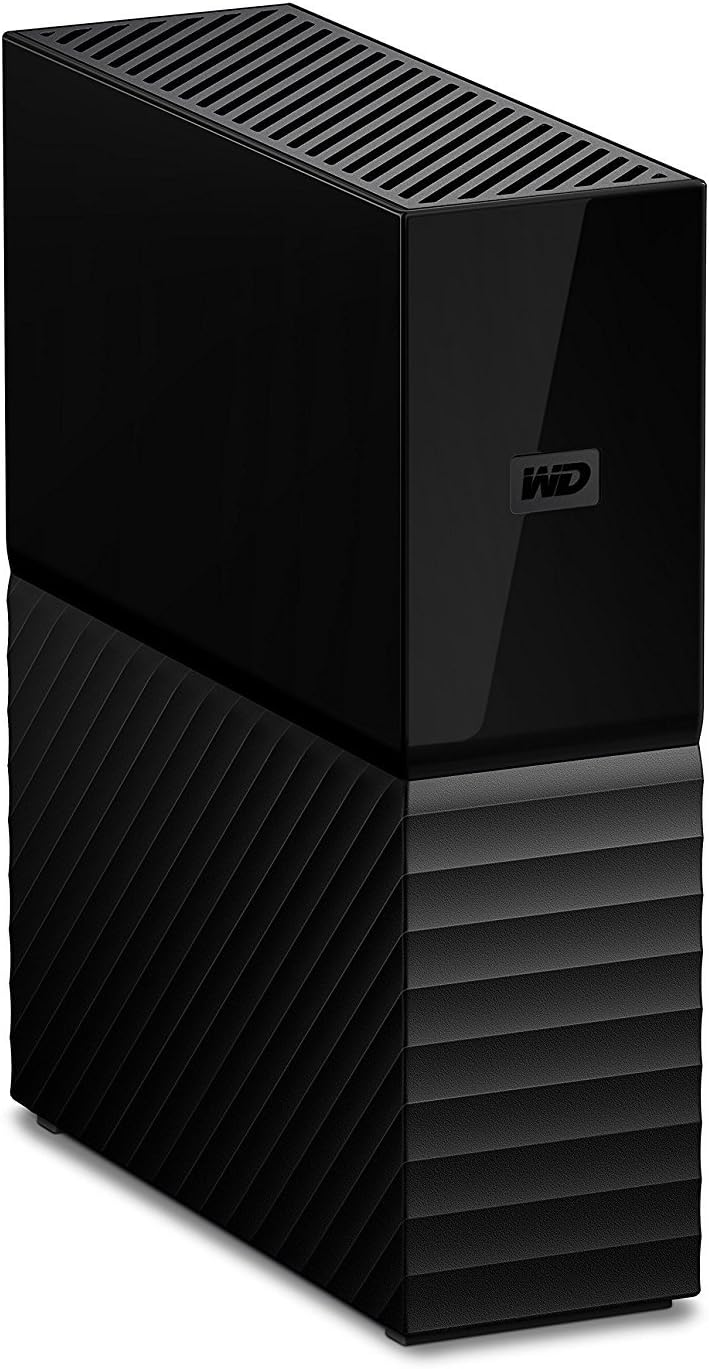 Western Digital 8TB My Book Desktop External Hard Drive, USB 3.0, External HDD with Password Protection and Backup Software - WDBBGB0080HBK-NESN
