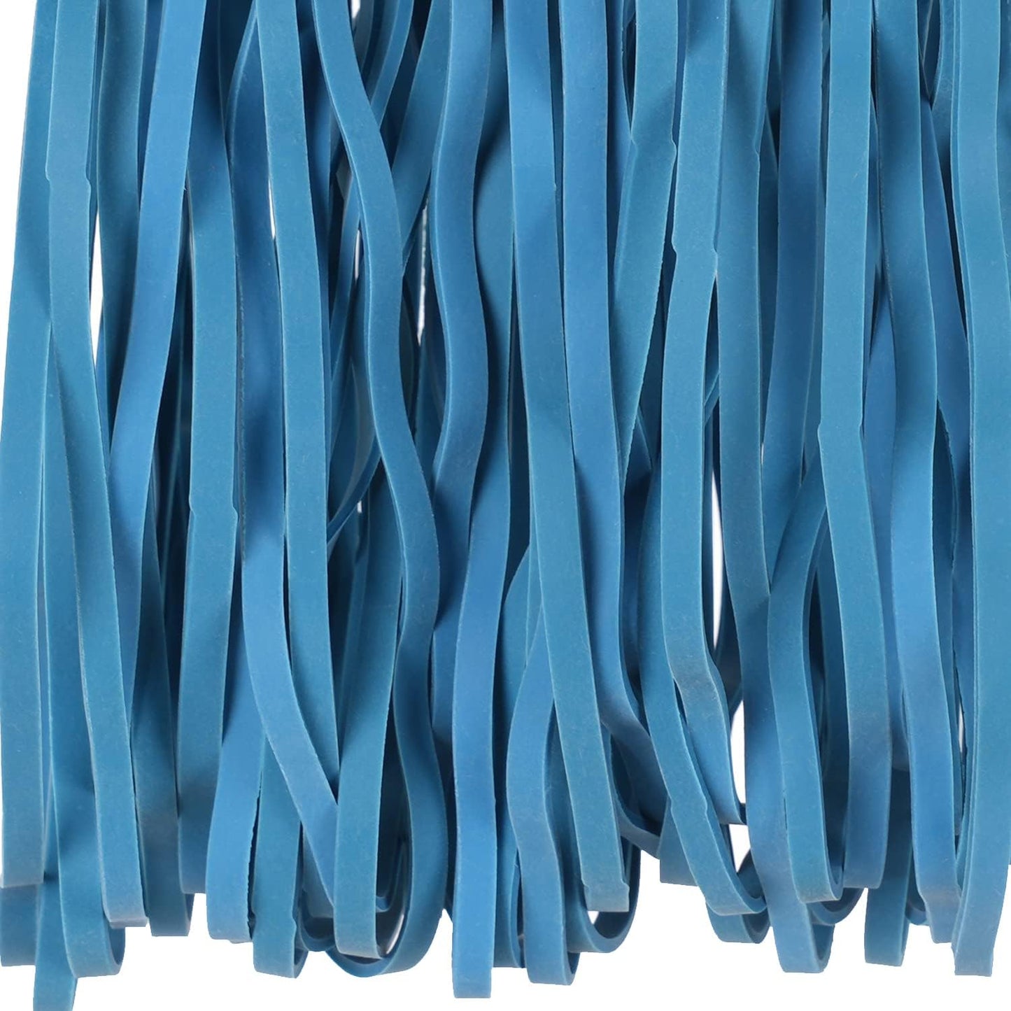 AMUU Rubber Bands Large Flat Fold Length 12inch 40 Pieces Fits 8-33 Gallon Trash Cans Blue Heavy Duty Elastic Rubber Bands for File Folders Office Home Supplies