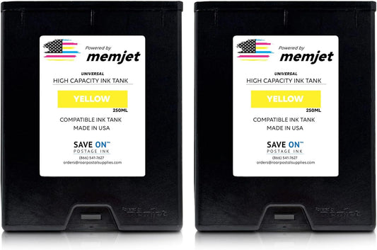 Save On Postage Ink, (2-Pack Memjet Ink Cartridge Compatible Formax CJ-22 | Memjet Ink Compatible HI-Cap Yellow Ink Tank for ColorMax7 and ColorMax8 | 2 Pack