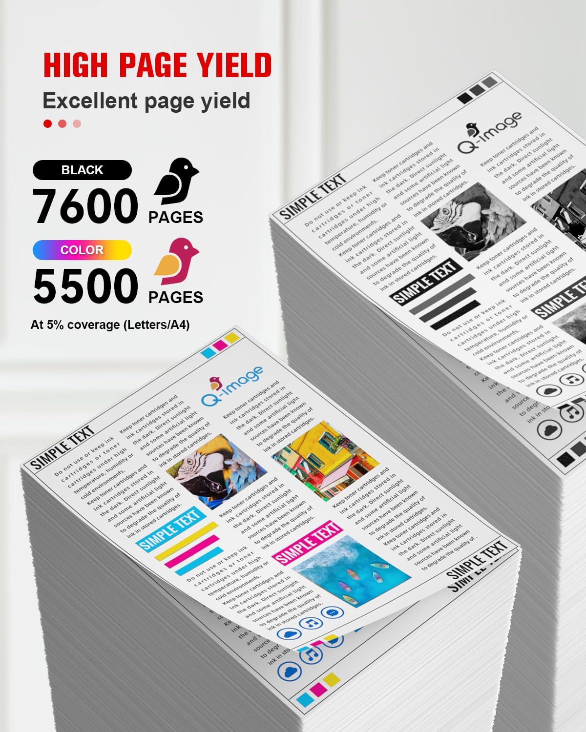 067H 067 Toner Cartridge Set 4 Pack High Yield Compatible for Canon 067H 067 Replacement for Canon imageCLASS LBP633Cdw LBP632Cdw MF653Cdw MF654Cdw MF656Cdw Printer | CRG-067H CRG067H (B/C/M/Y,4 Pack)