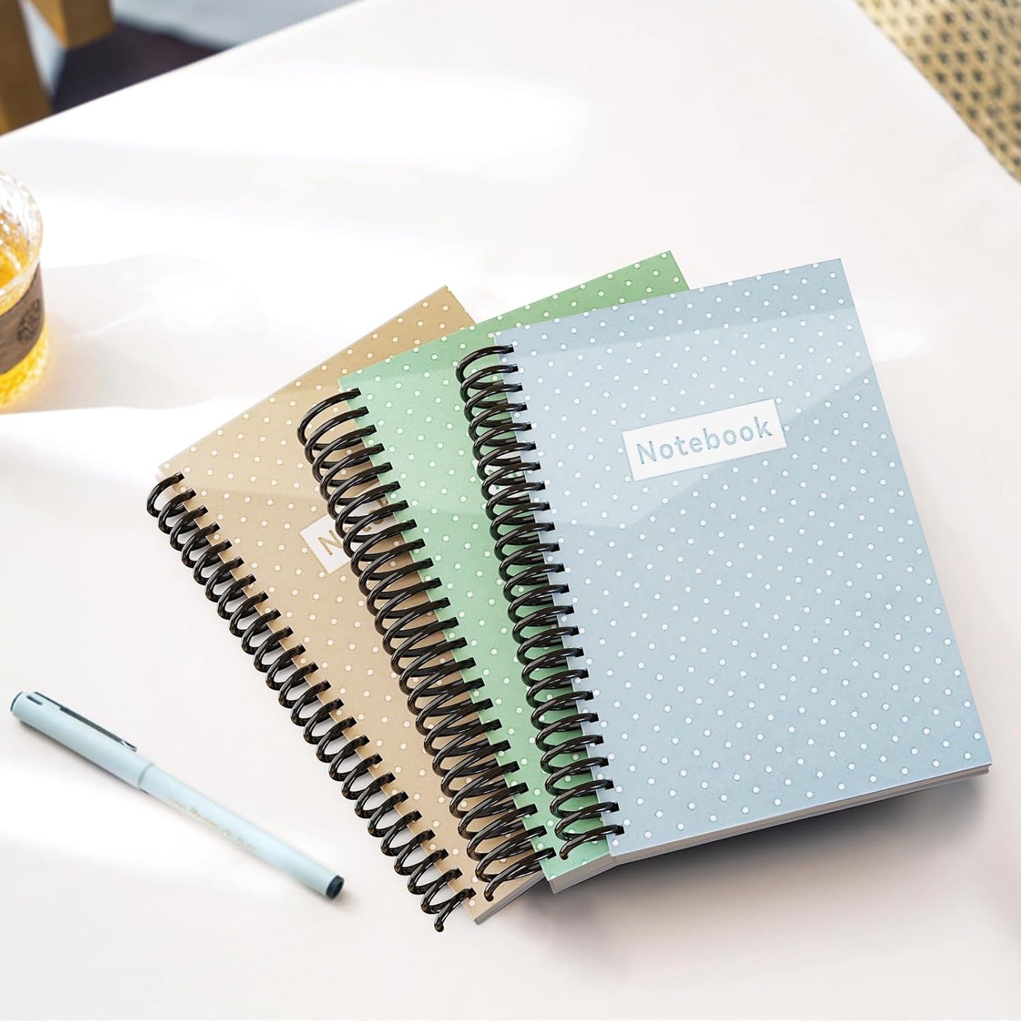 MAKEASY 100 Pack Plastic Spiral Binding Coils, 5/8" (16mm), 125 Sheet Capacity, 4:1 Pitch Black Binding Spirals for Home School and Office use