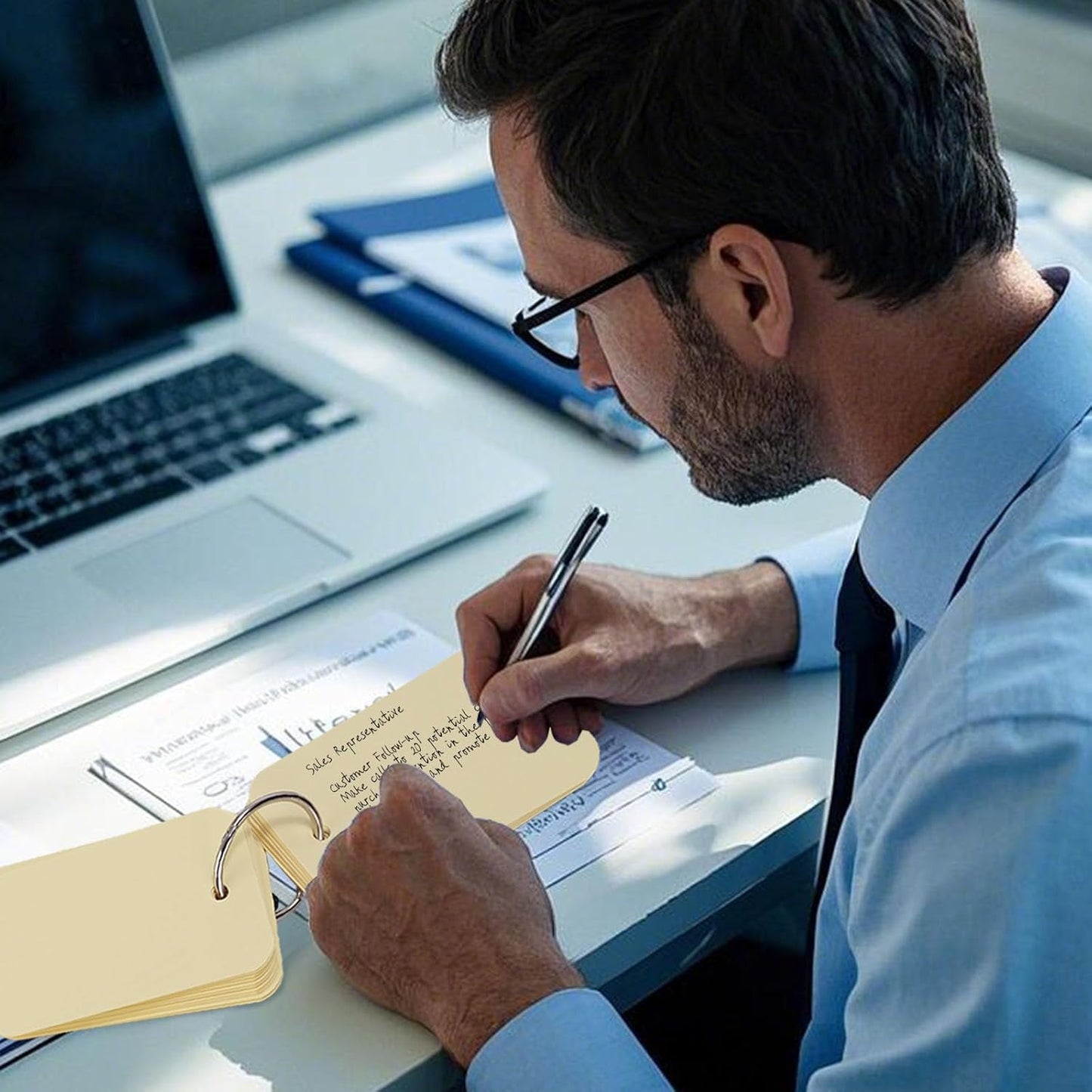 Koogel Index Cards 3x5, 480PCS, Colored Index Cards with Ring for Back to School, Heavyweight Notecard Flashcard for Studying Learning College Memory Recipe Game Teacher Classroom Supplies, 6 Colors