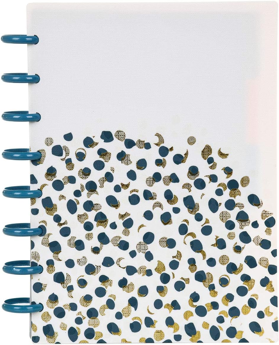 Talia Discbound Notebooks, Planner, Customizable, (Fireworks Deep Lake with DLB Discs, Junior (5.5in x 8.5in))