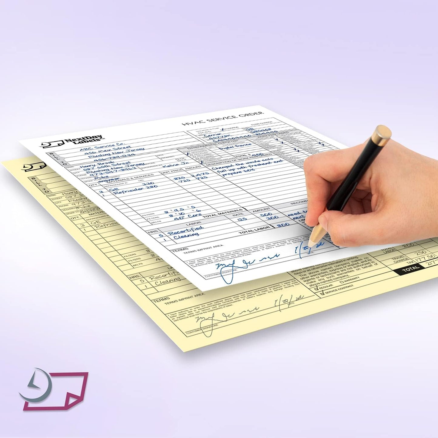 NextDayLabels - Superior Carbon-less NCR, Pre Collated Paper, 500 Sheets Per Pack (8-1/2" x 11" 2 Part Straight, #5914)