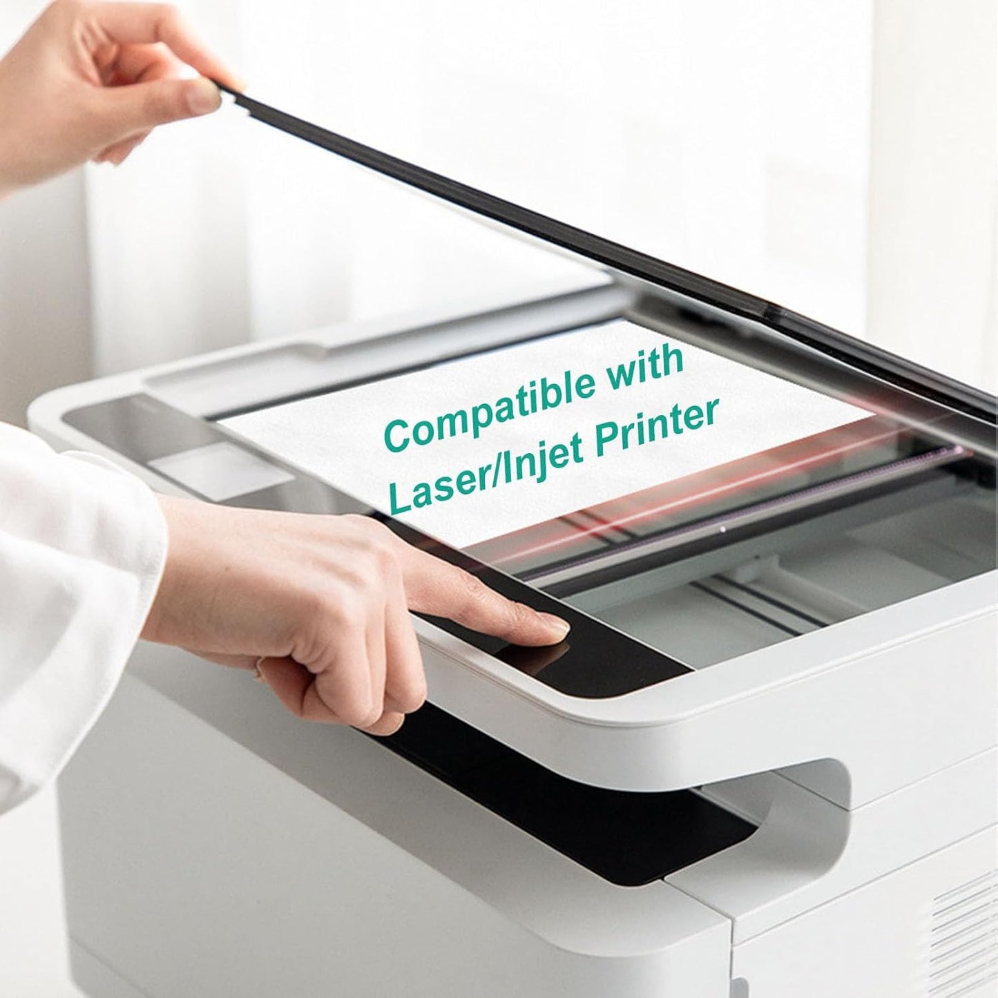 6-Up White Permanent Self Adhesive Shipping Labels 3 1/3” x 4” Printable Stickers for Laser & Inkjet Printers - 1000 Sheets - 6000 Count Labels