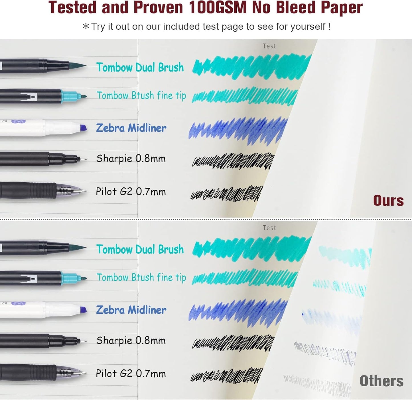 Lined Journal Notebook, Large A5 Hardcover Leather Journal, 312 Numbered Pages Work Notebook, 100gsm No Bleed Paper, College Ruled Notebook for Women Men School Office, 5.75" x 8.38", Burgundy