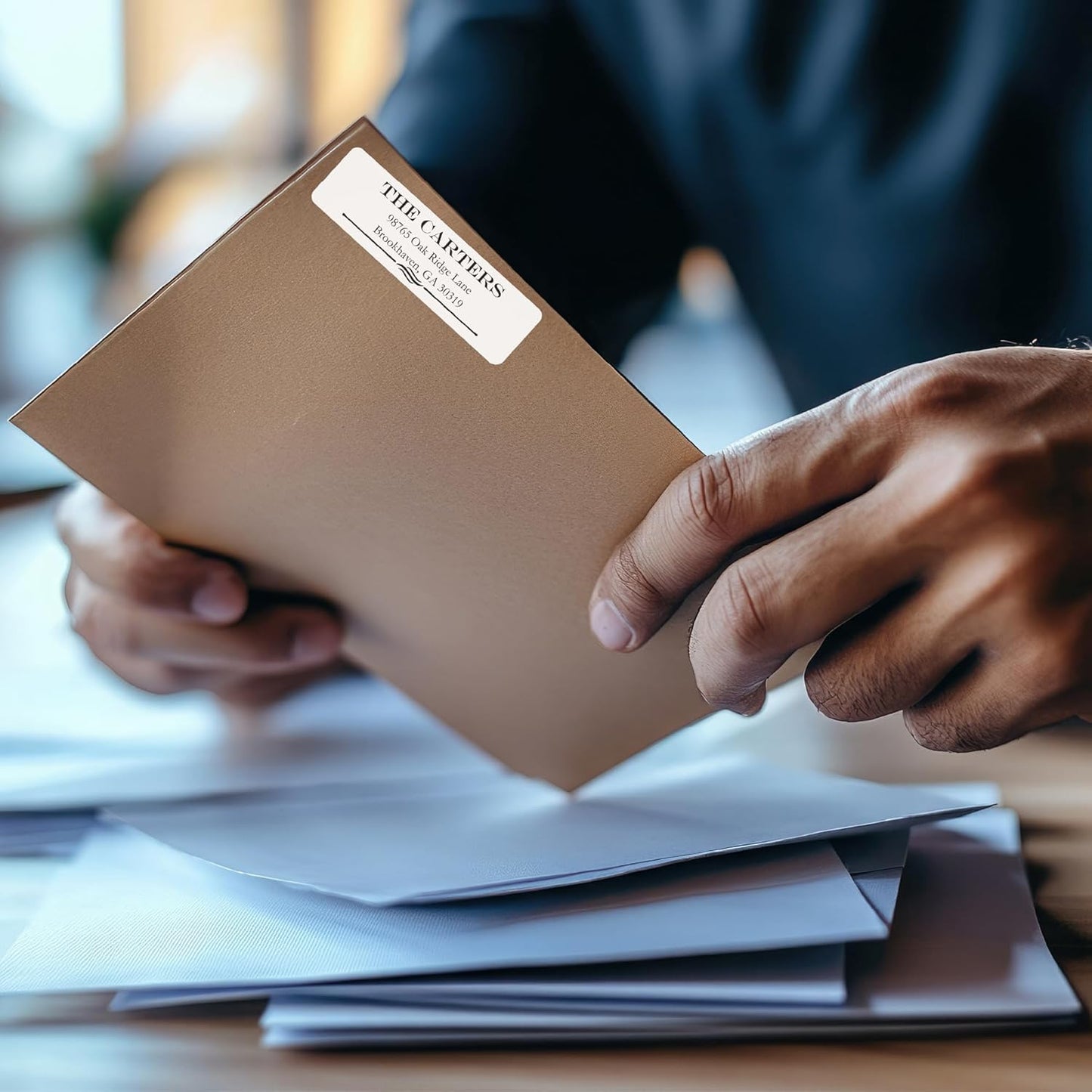 Premium Label Supply White Sticker Mailing Labels – 4" x 1.33" – Laser/Inkjet Compatible – (14 per Sheet), 100 Sheets – 1400 Total Adhesive Labels