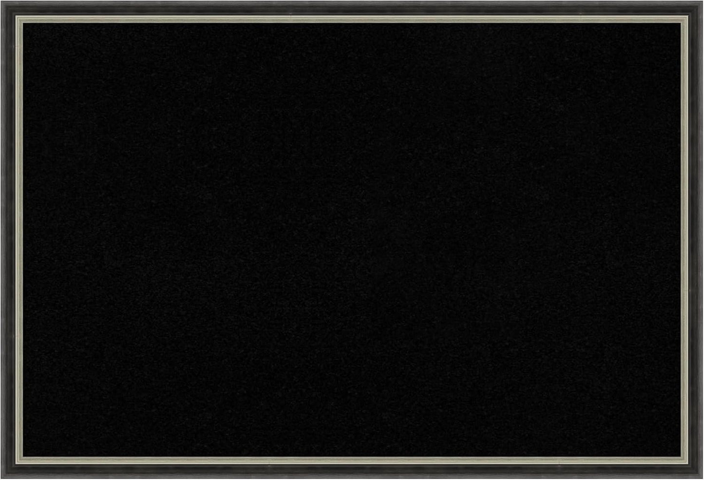 Amanti Art Black Cork Board for Wall, 17x25 Vision Board with Black Wood Frame, Medium Corkboard Office Decor for Home Organization, Modern Corkboard Pinboard to Display Items for Home Organization