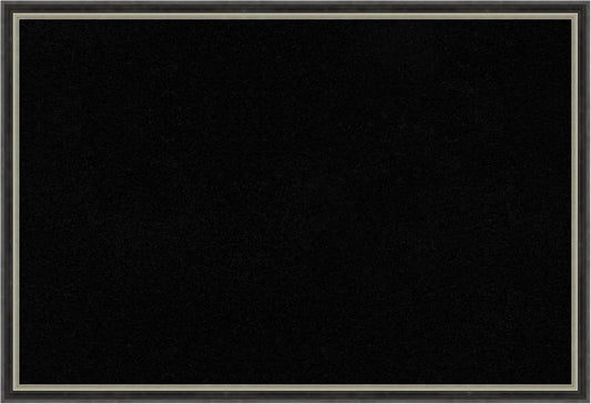 Amanti Art Black Cork Board for Wall, 17x25 Vision Board with Black Wood Frame, Medium Corkboard Office Decor for Home Organization, Modern Corkboard Pinboard to Display Items for Home Organization