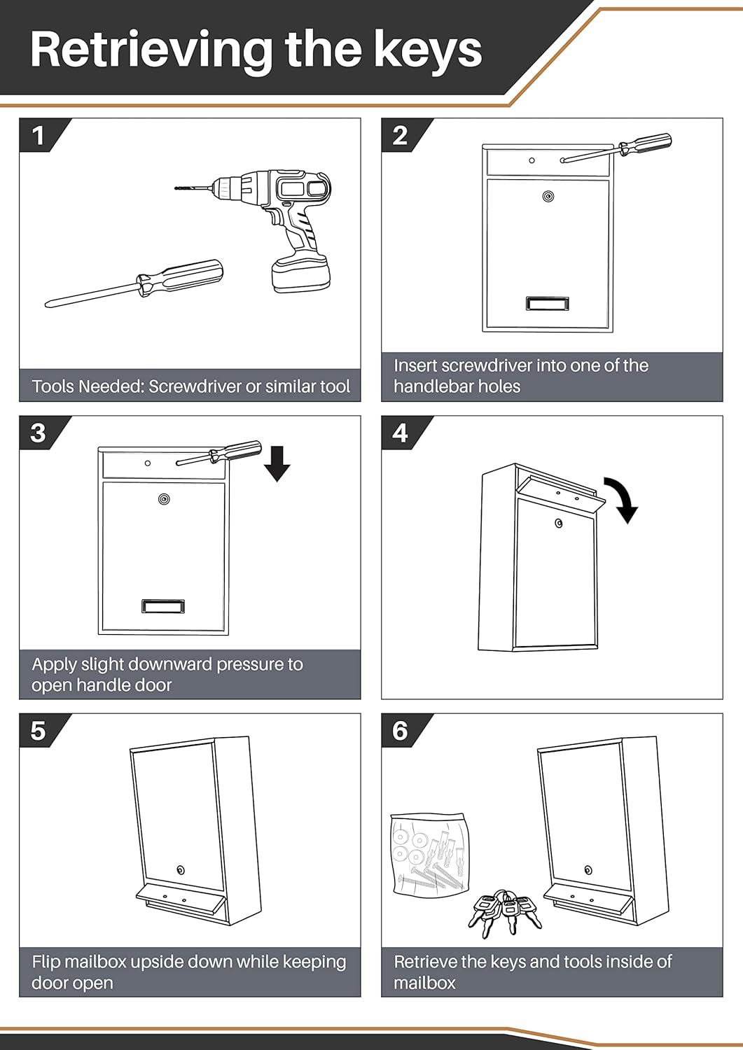Wall Mounted Locking Vertical Dropbox Mailbox - Safe and Secure | Made with Galvanized Steel (Large, Red)