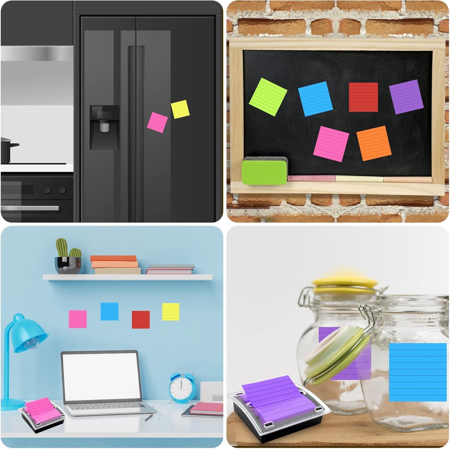 1 Pcs Pop Up Sticky Note Dispenser Sticky Note Holder Pop Up Note Dispenser Transparent Top for 3 x 3 Inch Sticky Notes School Office Home Store Black Base Clear Top (1)