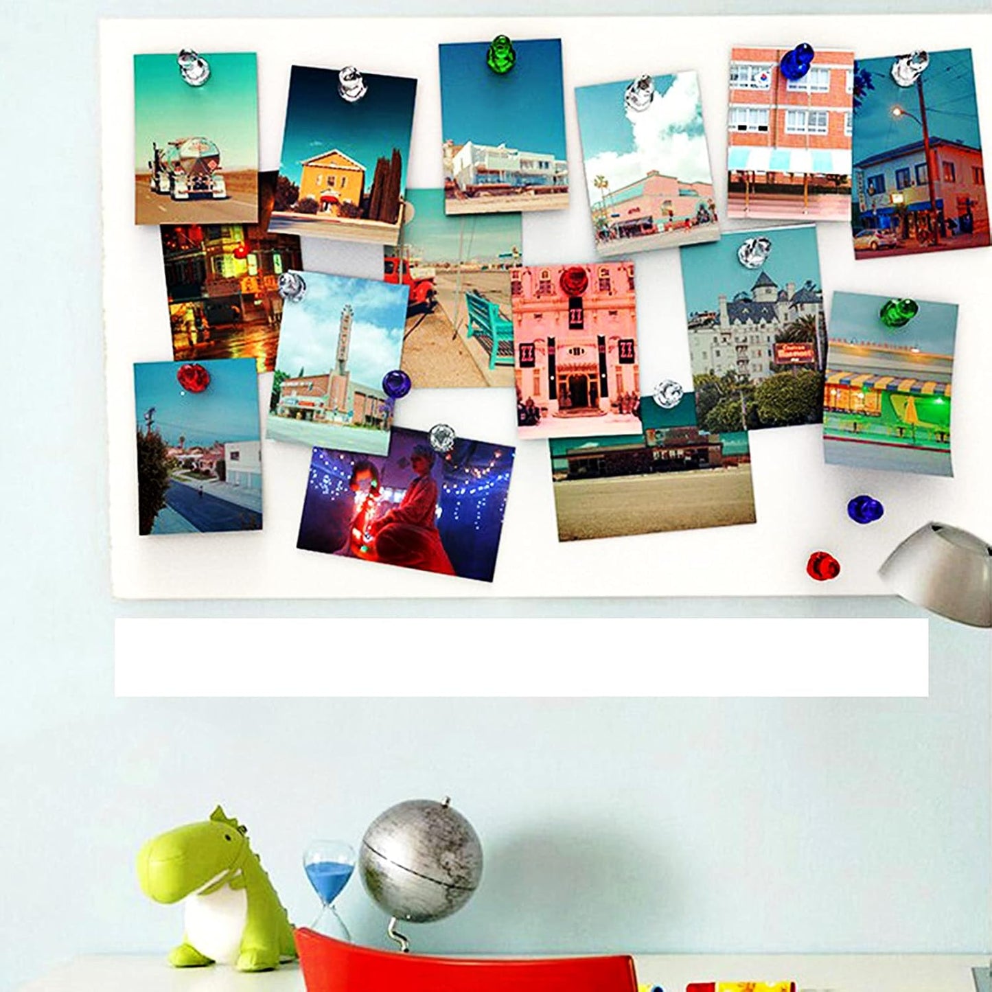 Ant Mag Magnetic Push Pins Strong Push Pin Magnets for Fridge Whiteboards Calendars Maps in School & Office Pack of 18 Yellow