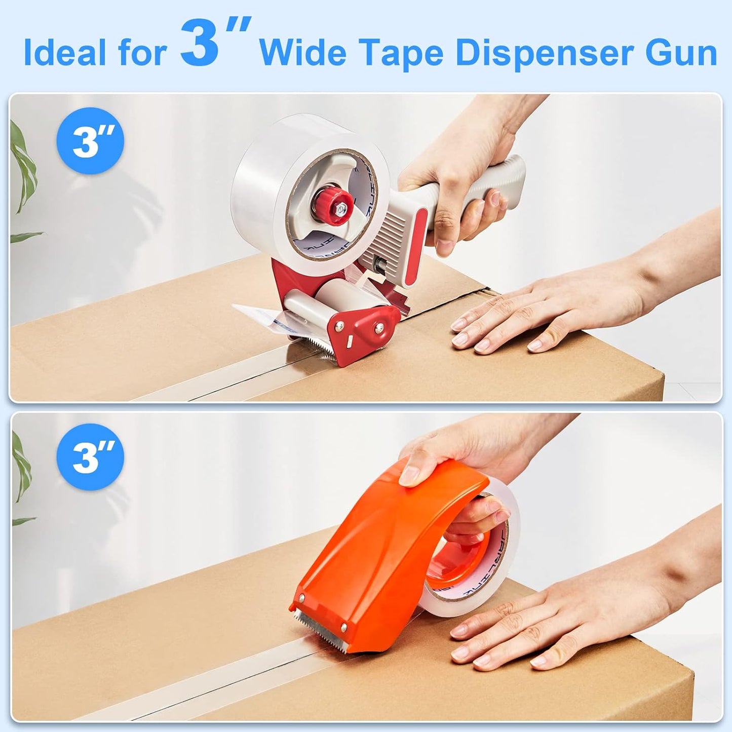 JARLINK Clear Packing Tape (36 Rolls), Heavy Duty Packaging Tape for Shipping Packaging Moving Sealing, 2.7mil Thick, 1.88 inches Wide, 60 Yards Per Roll, 2160 Total Yards