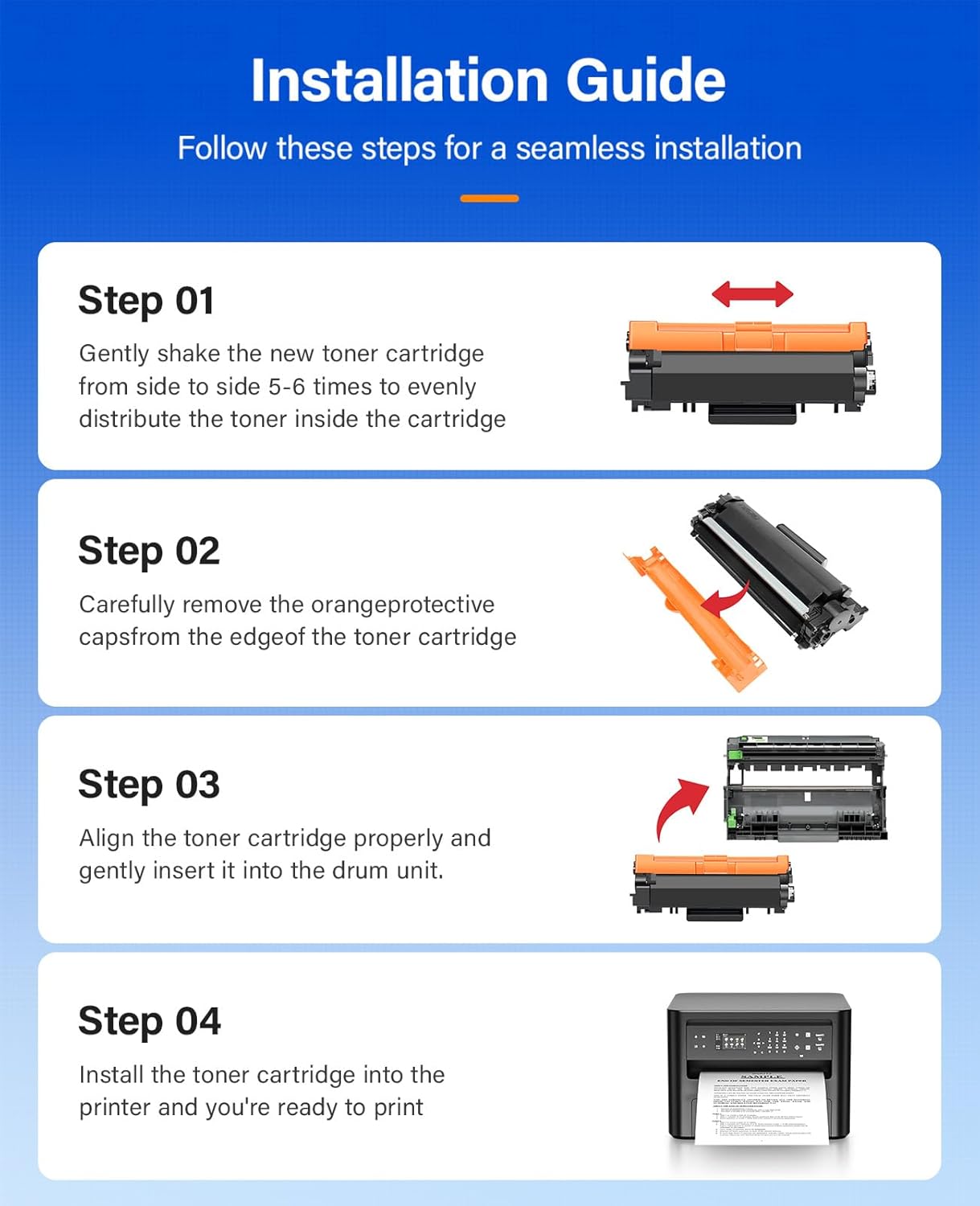 TN770 Black Toner Cartridge High Yield 2-Pack with chip Replacement for Brother TN-770 TN770 770 Toner Compatible with Brother HL-L2370DW HL-L2370DWXL MFC-L2750DW MFC-L2750DWXL Printer Ink All-in-One