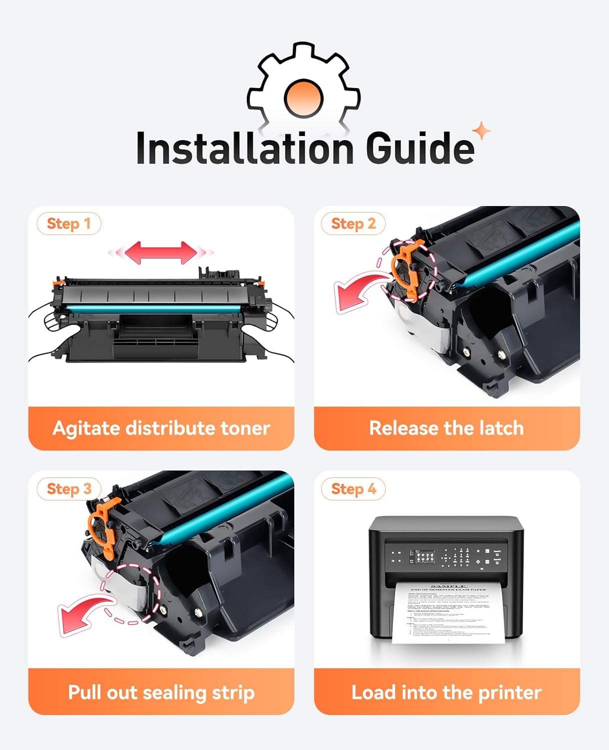 49A 1320 Toner Cartridge 2-Pack Replacement for 49A Q5949A 53A Q7553A 49X Q5949X 53X Q7553X Toner Compatible with HP Laserjet 1320n 3390 1160 1320tn 1320nw 3392 P2014 P2015 P2015dn MFP M2727nf Printer