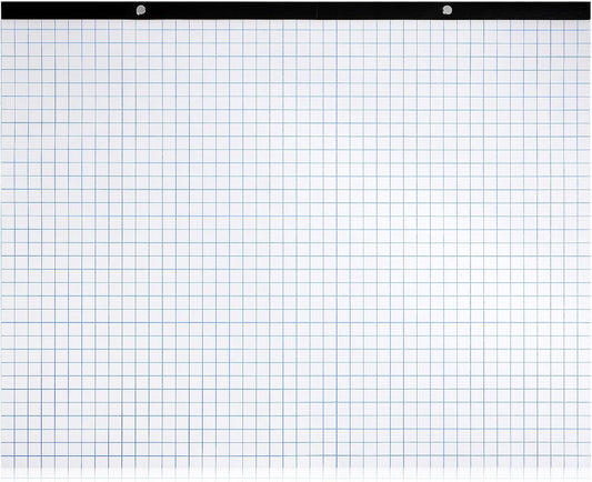 Fainne Large Engineering Graph Paper Pad 22''x17'' Landscape 4" x 4"Grid Pad Giant Drafting Sketching Graph Paper for Engineer Architect Designer Mathematician Draftsman(White and Blue)