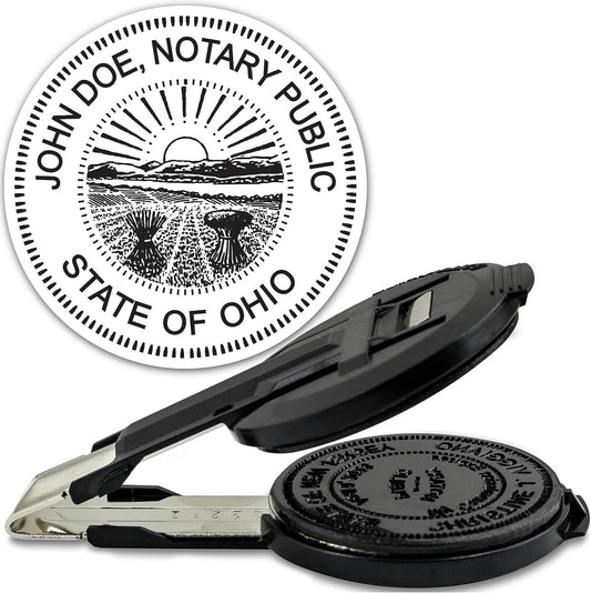 MaxMark Insert Only for Notary Seal Round Embosser for Ohio State